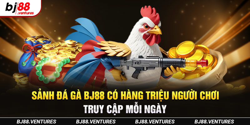 Sảnh đá gà BJ88 có hàng triệu người chơi truy cập mỗi ngày